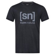super.natural Logo Men's Tee, Jet Black Melange
