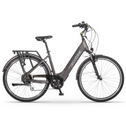 EcoBike X-City Women's Electric Bike, Coffee