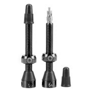 Tubolight Tubeless 50mm Valve Pair, Black