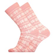 UphillSport Snowflakes Merino Wool Women's Socks, Blush
