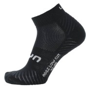 UYN Agile Low Cut Unisex Socks 2prs Pack, Black
