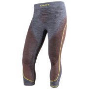 UYN Ambityon Men's Underwear Pants 3/4 Medium, Melange/Orange