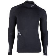 UYN Ambityon Underwear Shirt Men's LS Turtle Neck, Blackboard/White