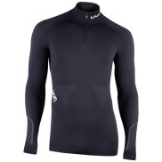 UYN Ambityon Underwear Shirt Men's LS Zip Up Turtle Neck, Black