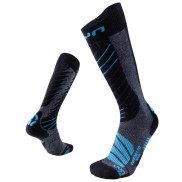 UYN Comfort Fit Men's Ski Socks, Grey/Melange