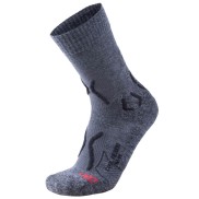 UYN Cool Merino Men's Trekking Socks, Grey Melange/Black
