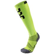 UYN Evo Race Men's Ski Socks, Green Lime/Black