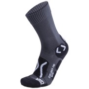 UYN Explorer Mid Men's Outdoor Socks, Anthracite/Pearl Grey