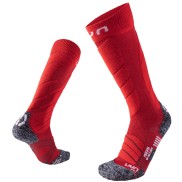 UYN Magma Women's Ski Socks, Dark Red