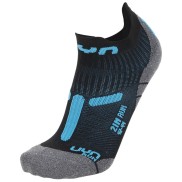 UYN Run 2in Men's Socks, Black/Turquoise