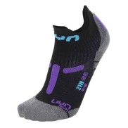 UYN Run 2in Women's Socks, Black/Violet