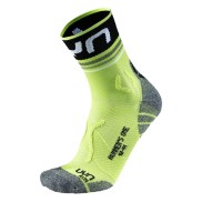 UYN Runner's One Men's Short Socks, Lime/Black