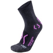 UYN Superleggera Women's Trekking Socks, Anthracite/Violet