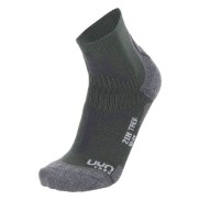 UYN Trekking 2in Low Cut Men's Socks, Military/Grey Melange