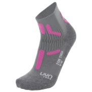 UYN Trekking 2in Low Cut Women's Socks, Grey/Pink