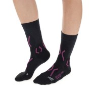 UYN Trekking Explorer Women's Light Socks, Charcoal/Purple