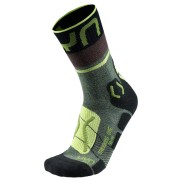 UYN Trekking One Merino Wool Men's Socks, Green/Acid Green