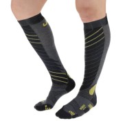 UYN Ultra Fit Men's Ski Socks, Anthracite/Yellow