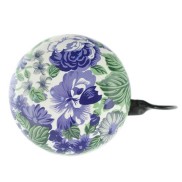 Bike Bell Blue Flowers 80mm