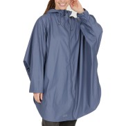 Weather Report Flame Women's PU Rain Poncho, Bearing Sea