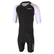 Zone3 Lava Long Distance Full Zip SS Aero Men's Suit, Black/White