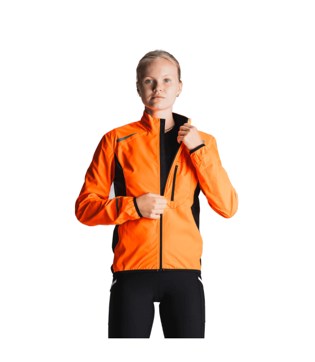 Fusion S1 Women's Run Jacket, Orange