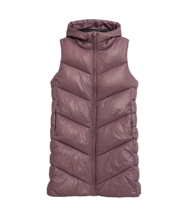 4F Quilted Puffer Women's Vest, Salmon Coral