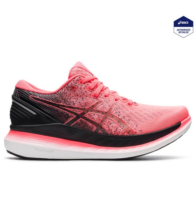 Asics Glideride 2 Women's Running Shoes, Blazing Coral/Black