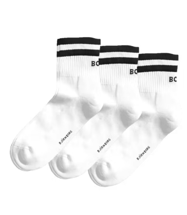 Bjorn Borg Classic Mid 3-Pack Ankle Socks - Unisex