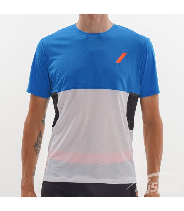 Bjorn Daehlie Men's T-Shirt Endorfin, Blue/White
