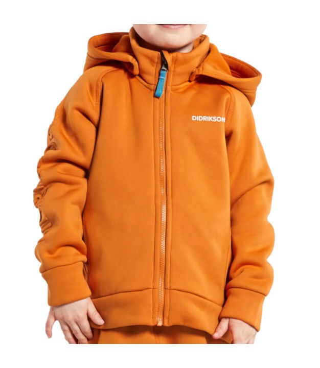 Didriksons Corin Kid’s Full-Zip, Burnt Glow
