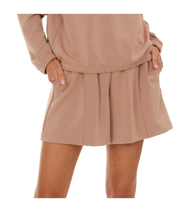 Endurance Athlecia Jacey Women's High Waisted Lounge Shorts, Beaver Fur