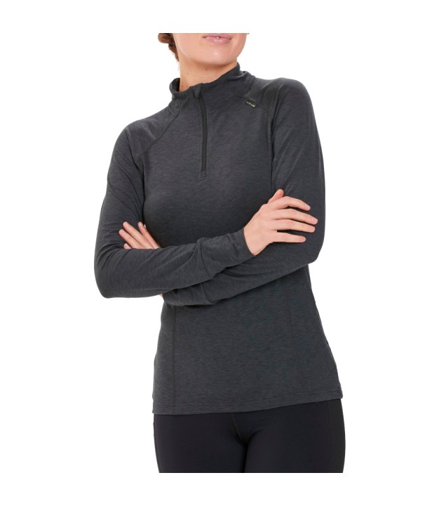 Endurance Core X1 Elite Women's Midlayer, Black Melange