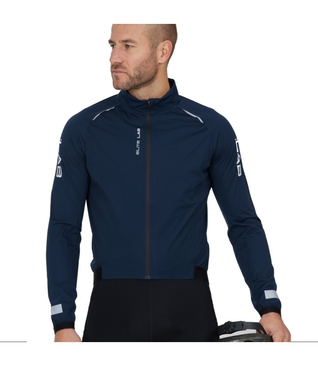 Endurance Elite Lab Elite X1 Bike Men's Core Rain Jacket, Dark Sapphire