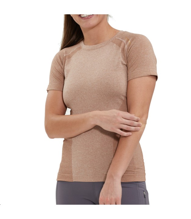 Endurance Halen Seamless S/S Women's Tee, Beaver Fur