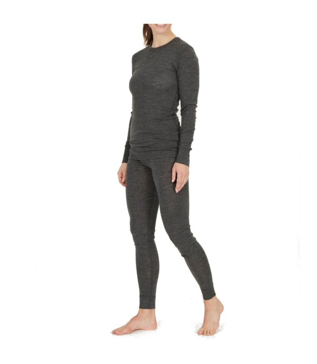 Endurance Melroy Women's Merino Wool Baselayer Set, Black