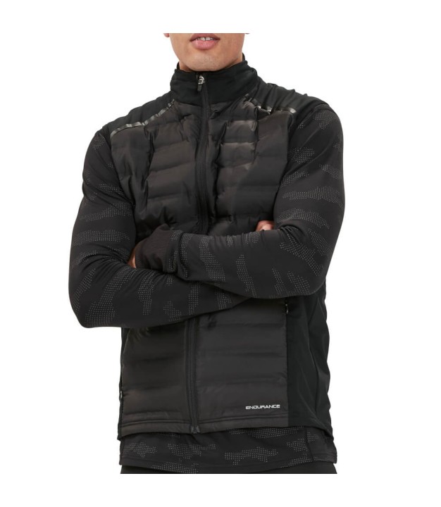 Endurance Midan Men's Hot Fused Hybrid Vest, Black