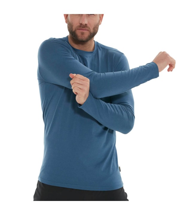 Endurance Sustainable X1 Elite Men's L/S Tee, Slate Blue
