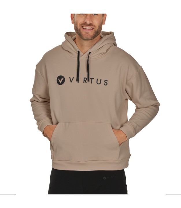 Endurance Virtus Duvall Men's Power Stretch Logo Hoody, Brindle