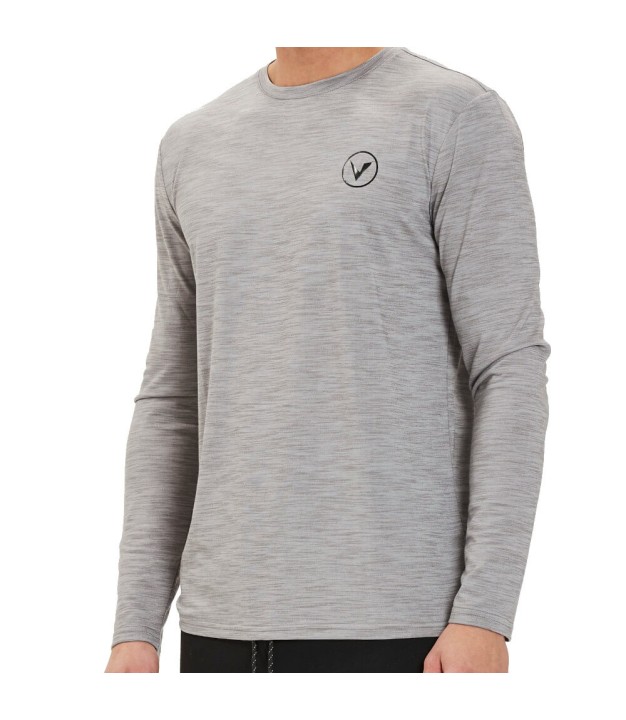 Endurance Virtus Joker Men's L/S Tee, Mid Grey Melange