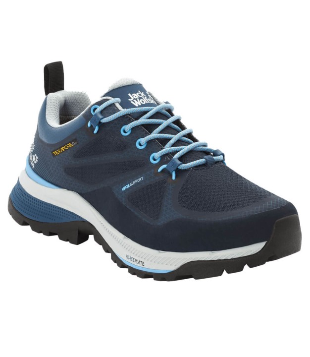 Jack Wolfskin Force Striker Texapore O2+ Low WP Women's, Dark/Light Blue