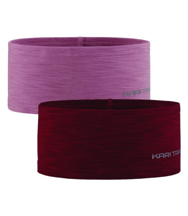 Kari Traa Women's Nora Headband 2 Pack, Port
