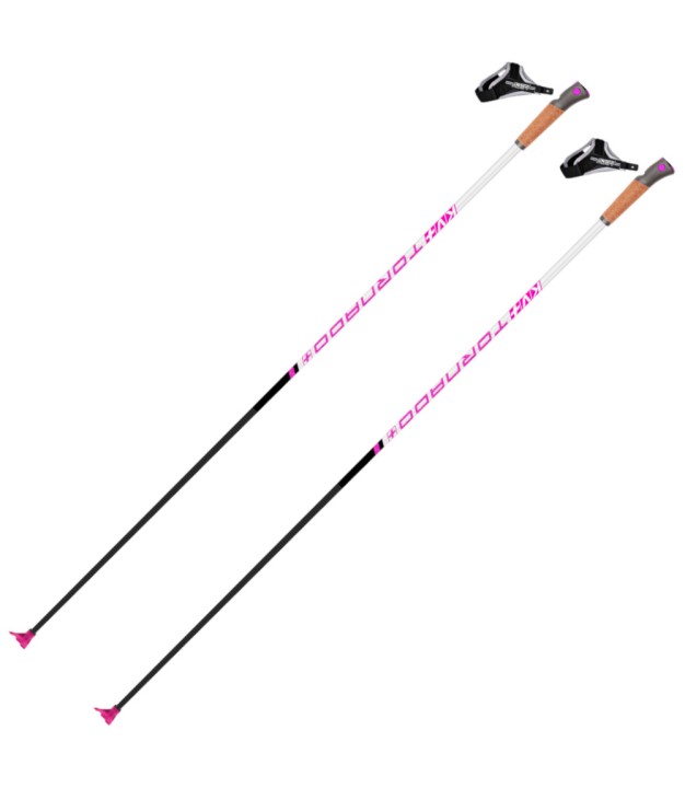 KV+ Tornado Plus Pink Junior QCD Kids Ski Poles