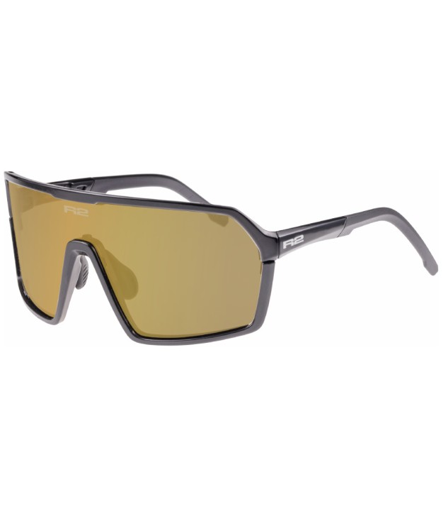 R2 Factor Sport Sunglasses, Gold Mirror, Black