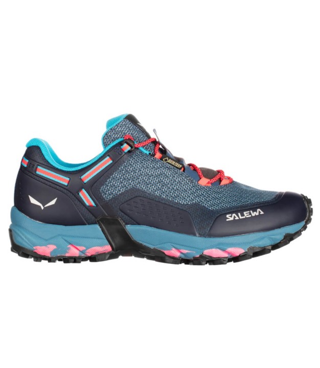 Salewa Speed Beat Gore-Tex Women's Shoes, Patriot Blue/Coral