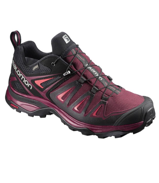 Salomon X Ultra 3 GTX Women's Hiking Shoes, Black/Coral
