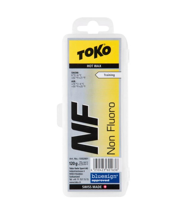 Toko NF Hot Wax Yellow 120g, -6 to 0°C 