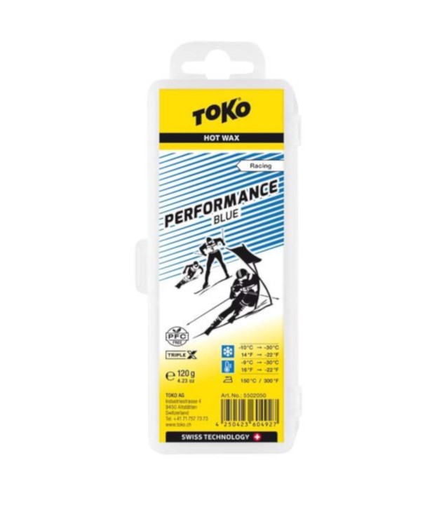 Toko Performance Hot Wax 120g, Blue