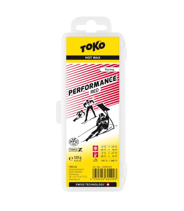 Toko Performance Hot Wax 120g, Red