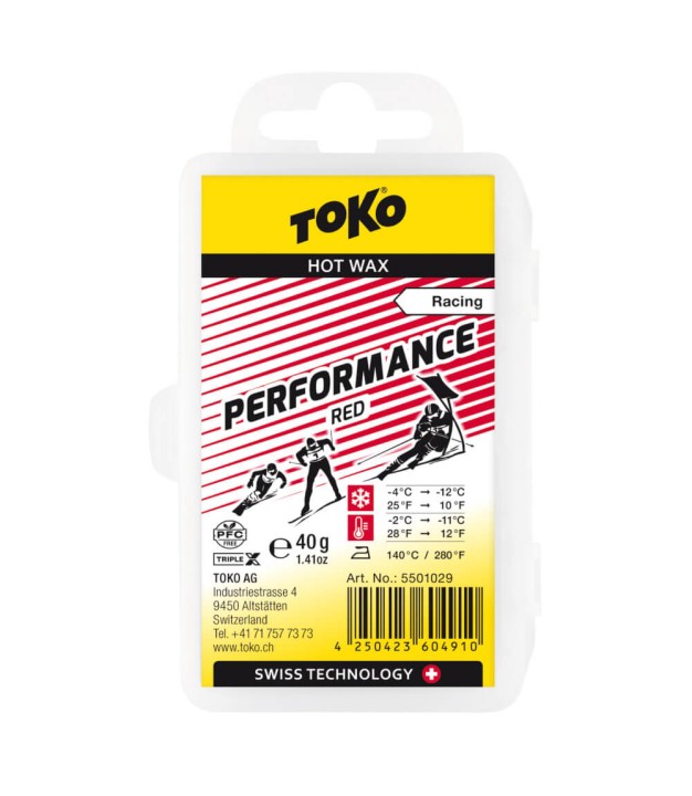 Toko Performance Hot Wax 40g, Red